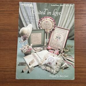 United In Love 304 Cross Stitch Pattern Book Wedding Sampler
